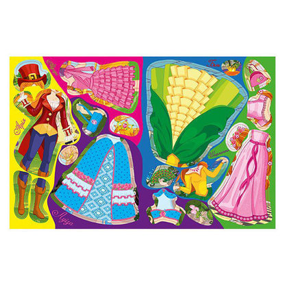 Princesses. Bright stickers. Blue / Принцеси. Яскраві наліпки. Блакитна  978-617-536-852-7-5