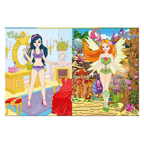 Princesses. Bright stickers. Violet / Принцеси. Яскраві наліпки. Фіолетова  978-617-536-855-8-3