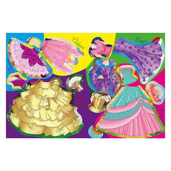 Princesses. Bright stickers. Violet / Принцеси. Яскраві наліпки. Фіолетова  978-617-536-855-8-5