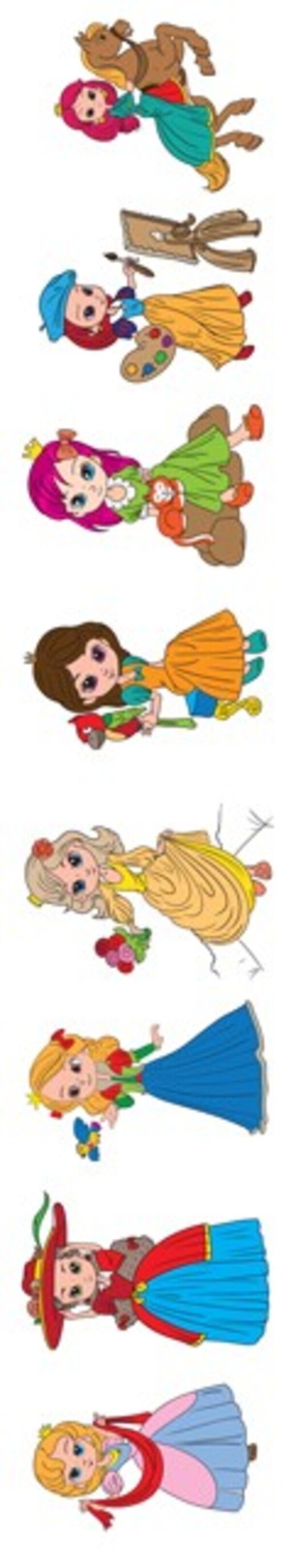 Princesses. Paste and paint / Принцеси. Наклей та розфарбуй  978-966-440-302-0-5