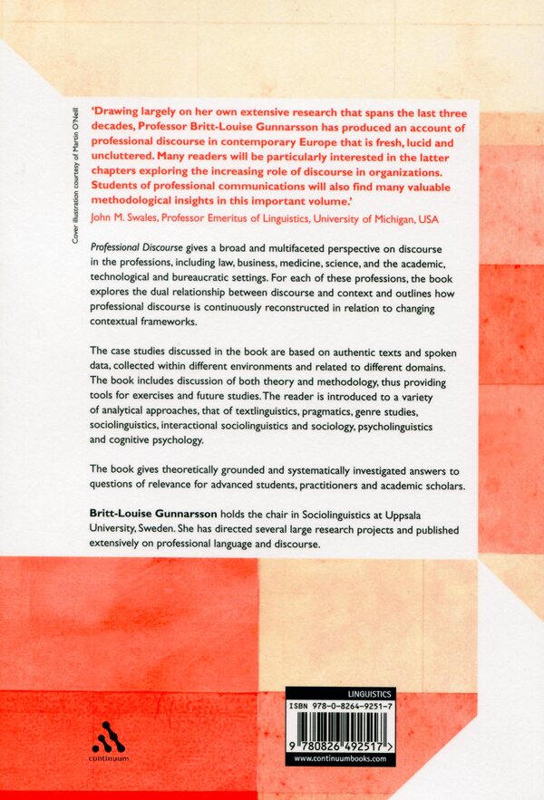 Professional Discourse / Professional Discourse Бритт-Луиза Гуннарссон 978-0-8264-9251-7-2