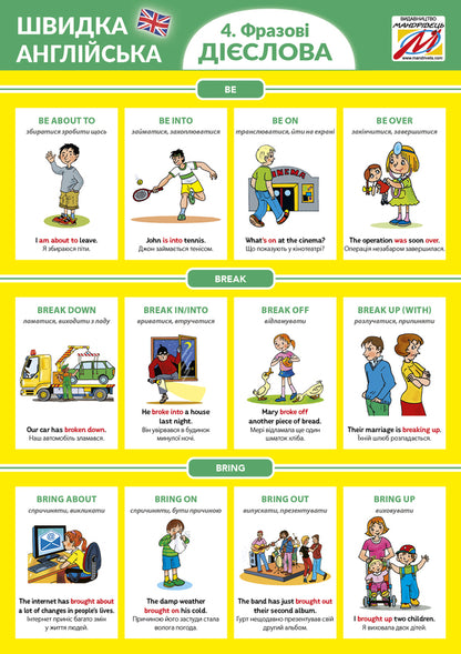 Quick English 4. Phrasal verbs / Швидка англійська 4. Фразові дієслова  978-966-944-126-3-1