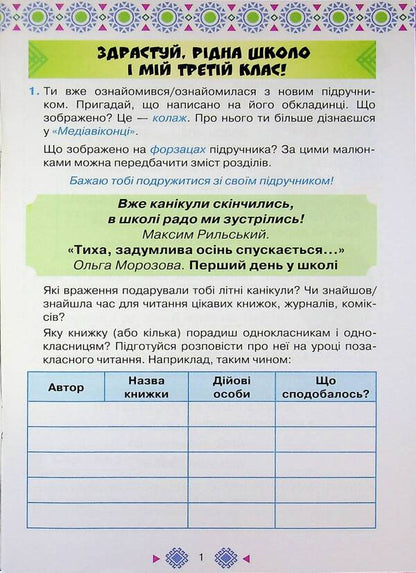 Reading. Grade 3. Workbook / Читання. 3 клас. Робочий зошит Александра Савченко 978-966-991-366-1-3