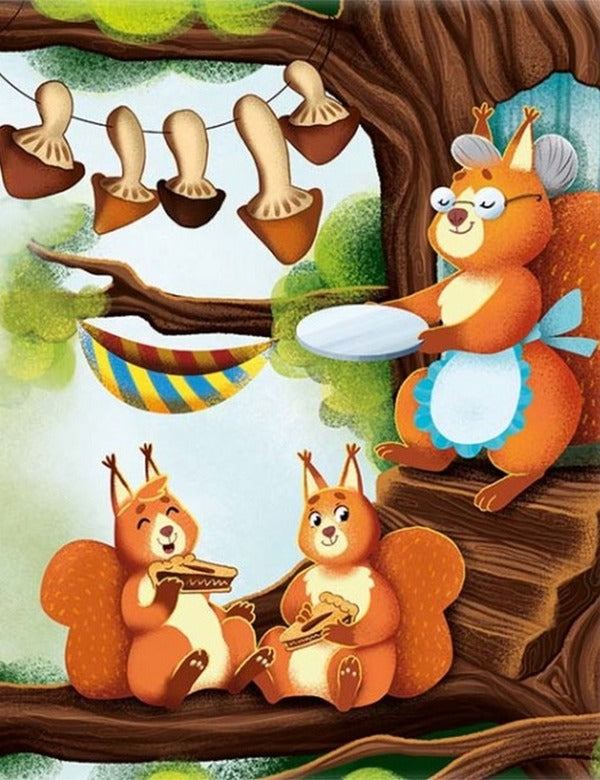 Reading with stickers. Forest stories / Читання з наліпками. Лісові історії Анна Макулина 978-617-09-8107-3-5