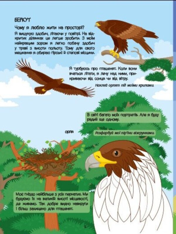 Red Book About Predators (+ Stickers, + Coloring Pages, + MK Video) / Червона книжка про хижаків (+ наліпки, + розфарбовки, + відео МК) Natalia Koval / Наталія Коваль 9786170992611-2