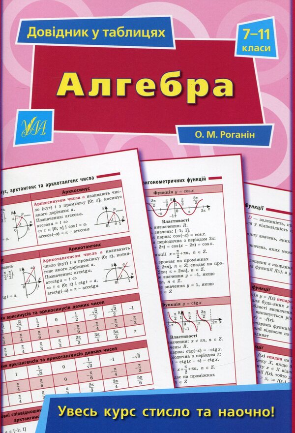 Reference In Tables. Grades 7–11 (Set Of 4 Books) / Довідник у таблицях. 7–11 класи (комплект із 4 книг) Alexander Roganin, Natalya Stolyarevskaya, Natalya Ostroverkhovaya / Олександр Роганін, Наталія Столяревська, Наталія Островерхова 9789662843767,9789662843972,9789662843620,9789662844191-2