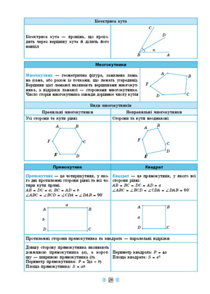 Reference in tables.Math.5-6 grades / Довідник у таблицях. Математика. 5–6 класи Наталья Столяревская 978-966-284-969-1-3
