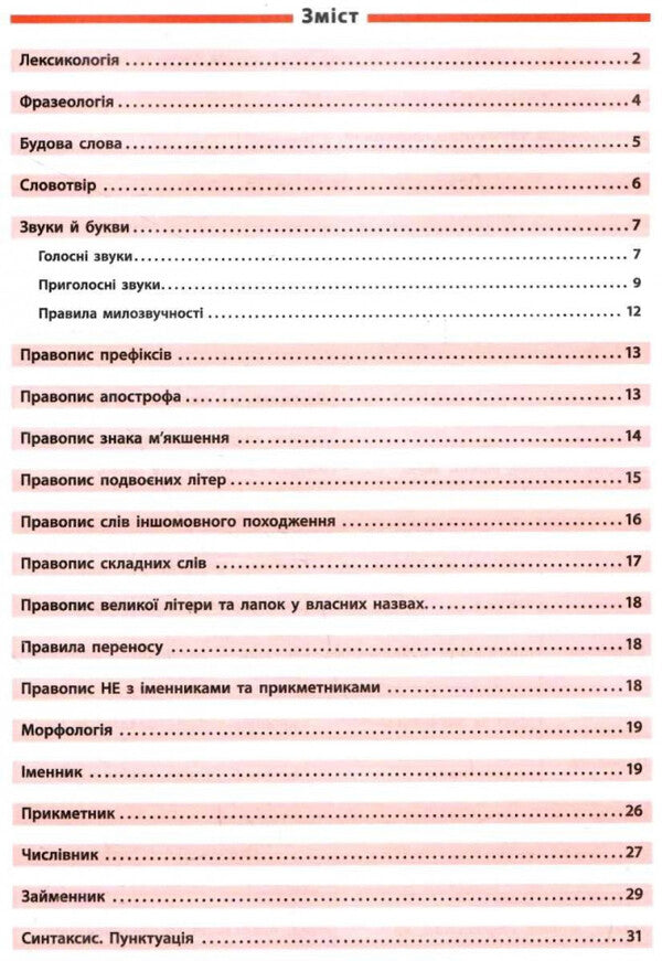 Reference in tables.Ukrainian language.5-6 grades / Довідник у таблицях. Українська мова. 5–6 класи И. Таровита 978-966-284-968-4-2