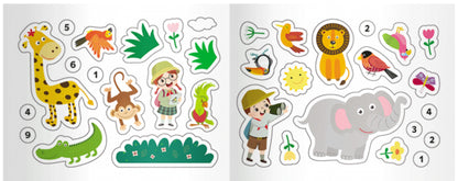 Reusable stickers.Jungle / Багаторазові наліпки. Джунглі  9789667507640-3