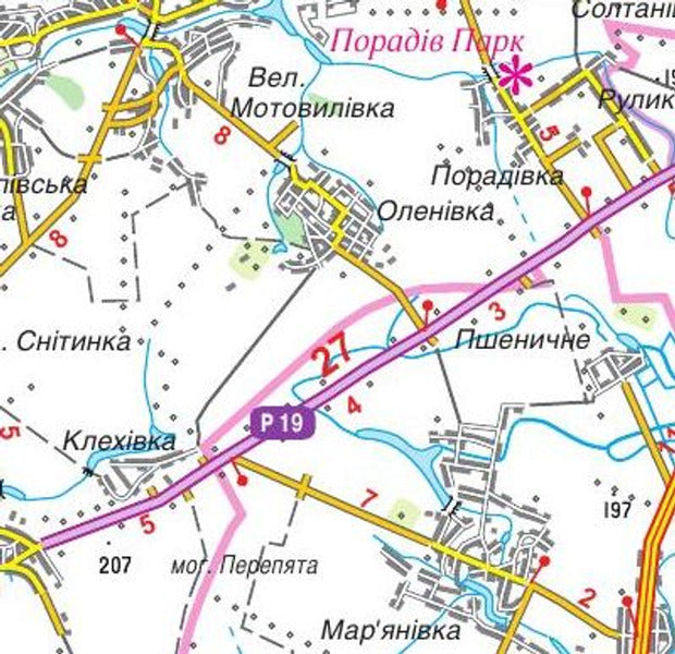 Road Map. Kyiv Region. 1:250,000 / Карта автомобільних шляхів. Київська область. 1:250 000 / Author not specified 9786177447497-3