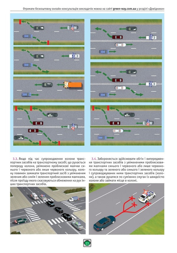 Road Traffic Rules Of Ukraine 2023 Illustrated Tutorial / Правила Дорожнього Руху України 2023 р. Ілюстрований навчальний посібник / Author not specified 9786175773673-6