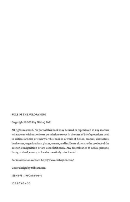 Rule of the Aurora King / Rule of the Aurora King Ниша Дж. Тули 9780356523385-4