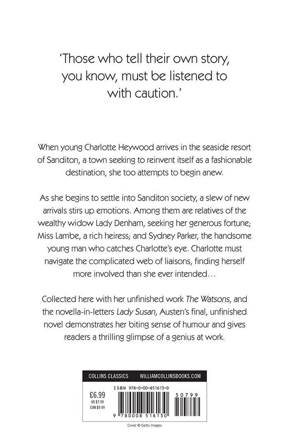 Sanditon And Other Stories Jane Austen / Джейн Остин 9780008516130-2