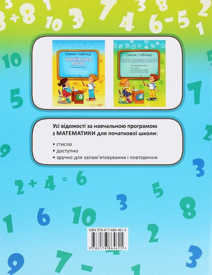 Schemes And Tables. Mathematics In Primary School / Схеми і таблиці. Математика в початковій школі Svetlana Baryshpol / Світлана Баришполь 9786176864615-2
