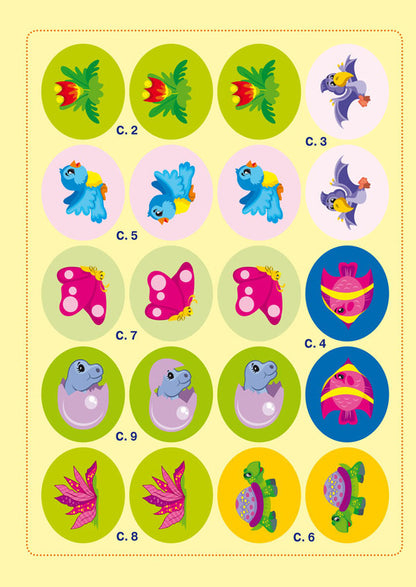 School Of Creative Leisure. Dinosaurs. 40 Stickers / Школа креативного дозвілля. Динозаврики. 40 наліпок / Author not specified 9786175472828-4