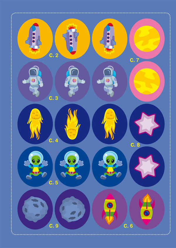 School Of Creative Leisure. Space. 40 Stickers / Школа креативного дозвілля. Космос. 40 наліпок / Author not specified 9786175472842-4