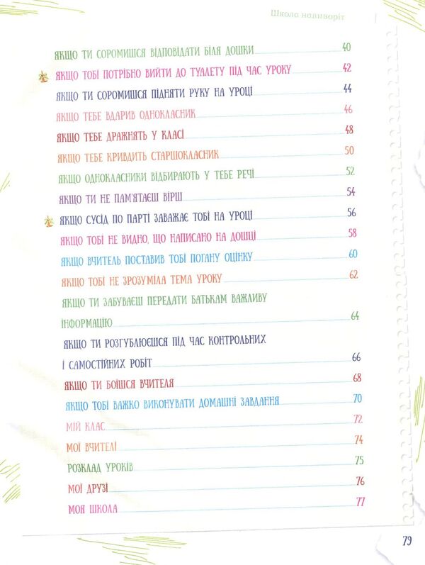 School inside out.What to do if…?Situations that can happen to a child at school / Школа навиворіт. Що робити, якщо…? Ситуації, які можуть трапитися з дитиною в школі Анна Гресь 978-617-00-2843-3-4