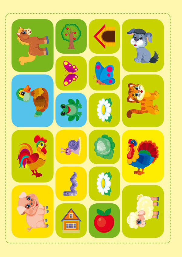 School of creative leisure. Farm. 40 stickers / Школа креативного дозвілля. Ферма. 40 наліпок  978-617-547-294-1-5