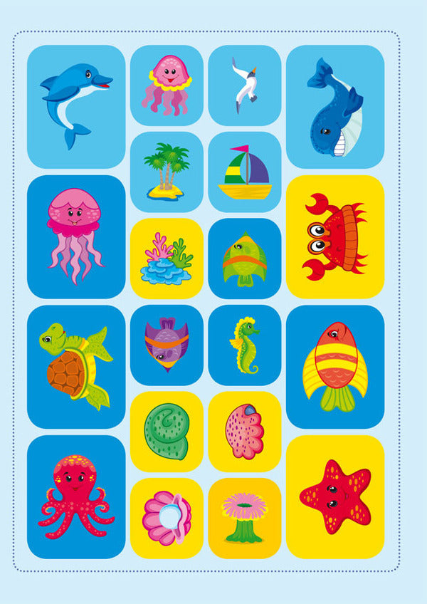 School of creative leisure. Sea. 40 stickers / Школа креативного дозвілля. Море. 40 наліпок  978-617-547-288-0-5