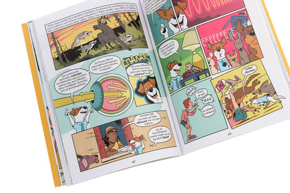 Science In Comics.Dogs.From Predator To Defender / Наука в коміксах. Собаки. Від хижака до захисника Julie Hecht, Mia Cobb, Andy Hirsch / Джулі Гехт, Міа Кобб, Енді Гірш 9789669822437-5