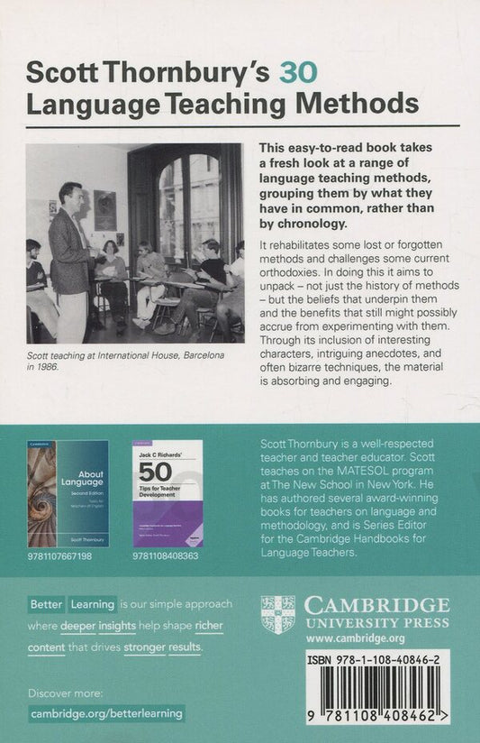 Scott Thornbury's 30 Language Teaching Methods Scott Thornbury / Скотт Торнбери 9781108408462-2