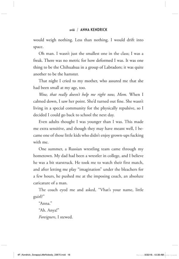 Scrappy Little Nobody Anna Kendrick / Анна Кендрик 9781471156830-4