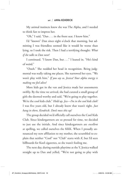 Scrappy Little Nobody Anna Kendrick / Анна Кендрик 9781471156830-6