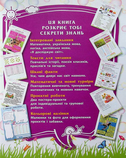 Secrets of knowledge. Meet 2nd grade (+ 80 stickers, + 2 project works) / Секрети знань. Зустрічай 2 клас (+ 80 наліпок, + 2 проєктні роботи) Татьяна Квартник, Елена Шаповал 978-617-8229-73-3-3