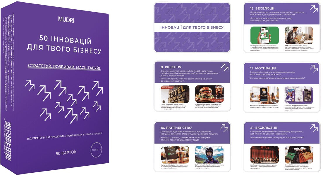 Set of cards '50 innovations for your business' / Набір карток «50 інновацій для твого бізнесу»  4820292580051-3