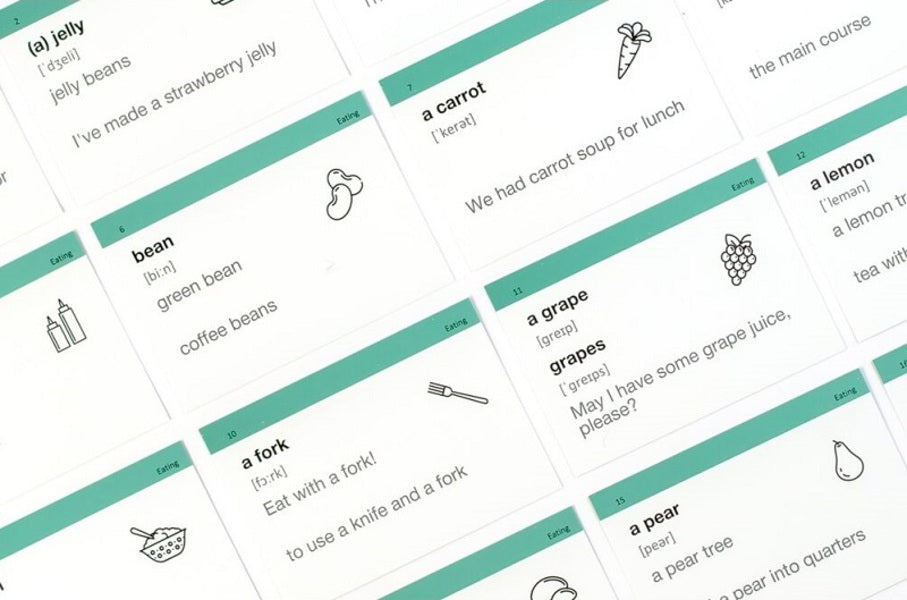 Set of cards to study English words 'light start' 1000 flash cards / Набір карток для вивчення англійських слів «Легкий старт» 1000 флеш-карток  9871239879870-4