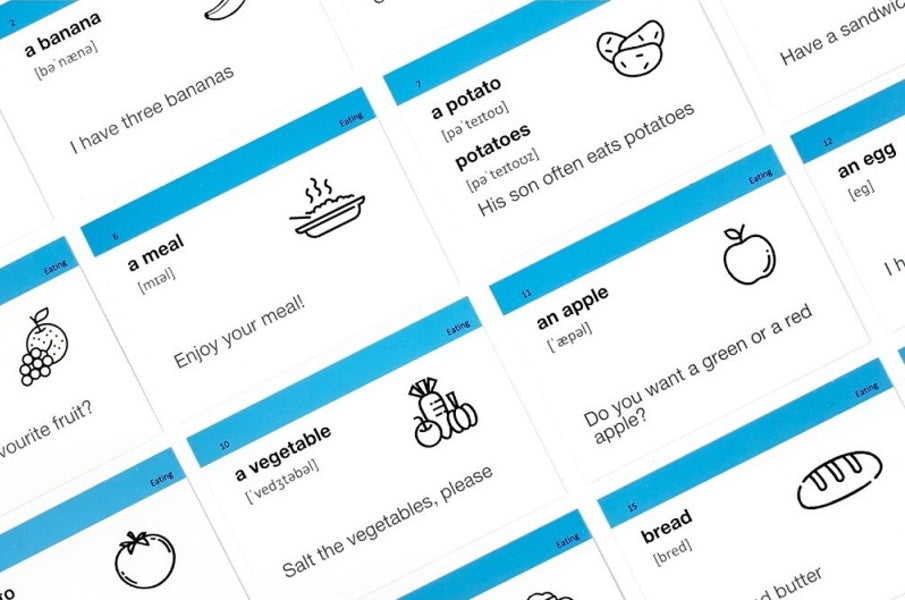Set of cards to study English words 'light start' 1000 flash cards / Набір карток для вивчення англійських слів «Легкий старт» 1000 флеш-карток  9871239879870-6