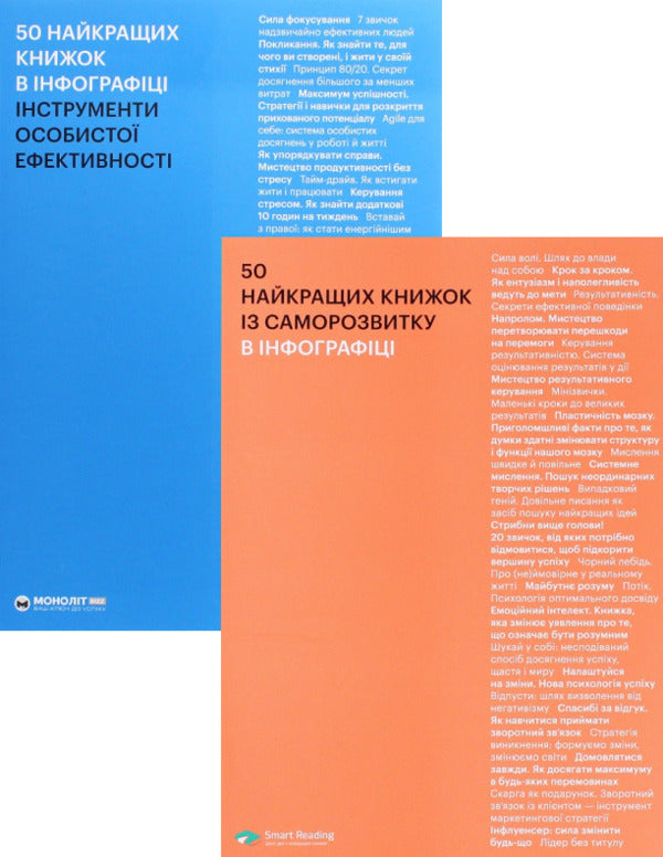 Set of two collections in infographics (set of 2 books) / Комплект із двох збірників в інфографіці (комплект із 2 книг)  978-617-577-209-6, 978-617-577-234-8-1