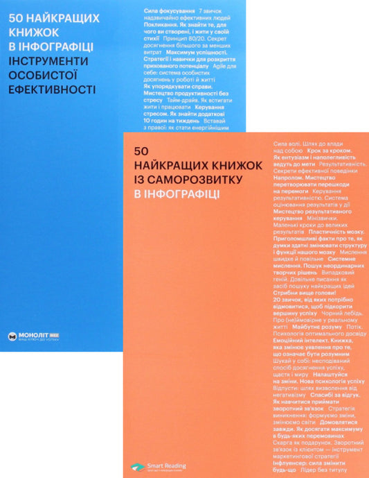 Set of two collections in infographics (set of 2 books) / Комплект із двох збірників в інфографіці (комплект із 2 книг)  978-617-577-209-6, 978-617-577-234-8-1