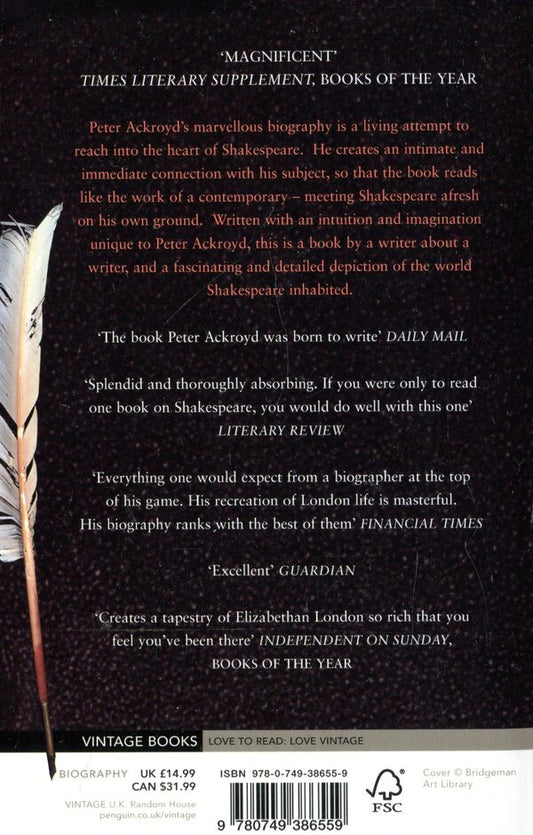 Shakespeare. The Biography / Shakespeare. The Biography Питер Акройд 9780749386559-2