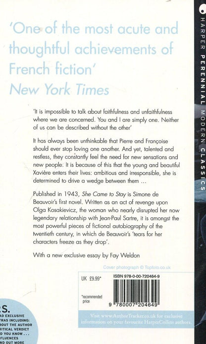 She Came To Stay / She Came To Stay Симона де Бовуар 978-0007204649-2