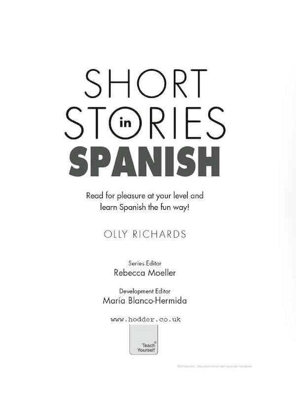 Short Stories In Spanish For Beginners Ollie Richards / Олли Ричардс 9781473683259-2