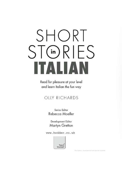 Short Stories in Italian for Beginners / Short Stories in Italian for Beginners  9781473683327-2