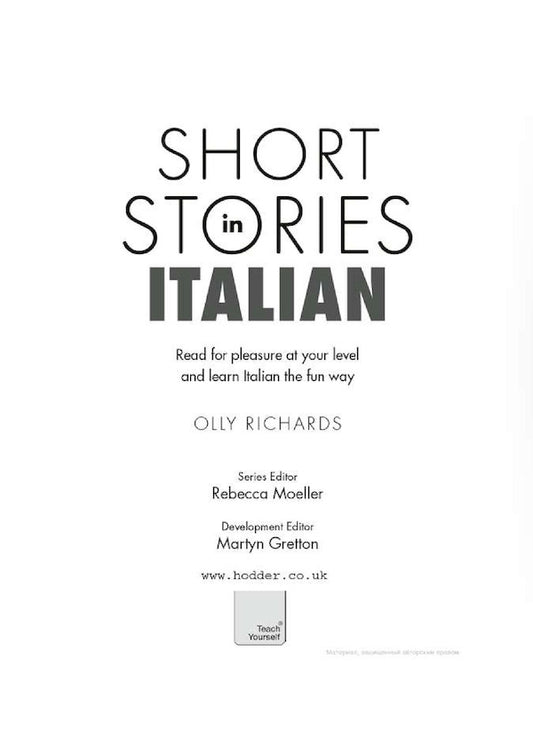Short Stories in Italian for Beginners / Short Stories in Italian for Beginners  9781473683327-2