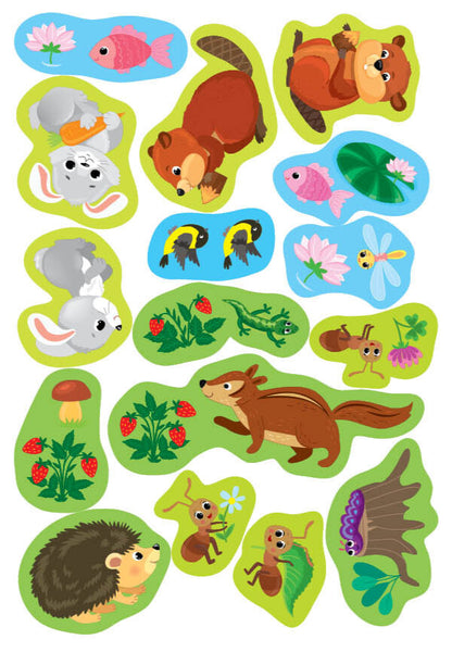 Simple Applications With Large Stickers. Forest Animals / Прості аплікації великими наліпками. Лісові звірята Irina Tsyban / Ірина Цибань 9786175445099-4