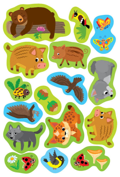 Simple Applications With Large Stickers. Forest Animals / Прості аплікації великими наліпками. Лісові звірята Irina Tsyban / Ірина Цибань 9786175445099-5