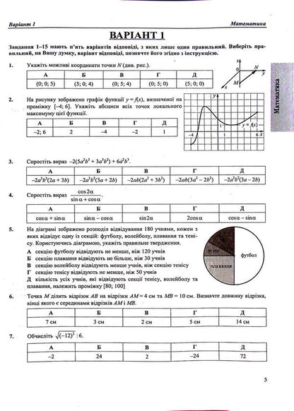 Simulator for preparing for NMT: Mathematics, Ukrainian language, History of Ukraine 2025 / Тренажер для підготовки до НМТ: Математика, Українська мова, Історія України 2025 Елена Билецкая, Олеся Мартынюк, Татьяна Земерова, Михайлина Шумка 9789660742406-6