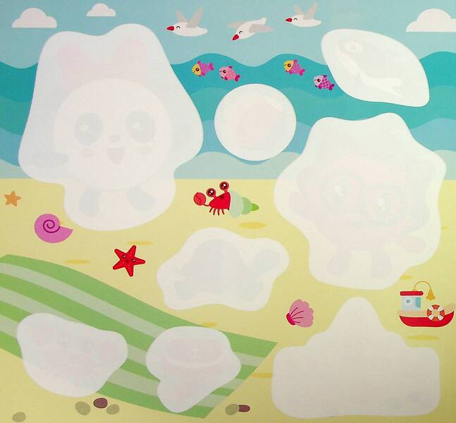 Small balls A trip to the sea. Reusable water coloring pages / Малюшарики. Поїздка на море. Багаторазові водяні розмальовки  9789669397898-3
