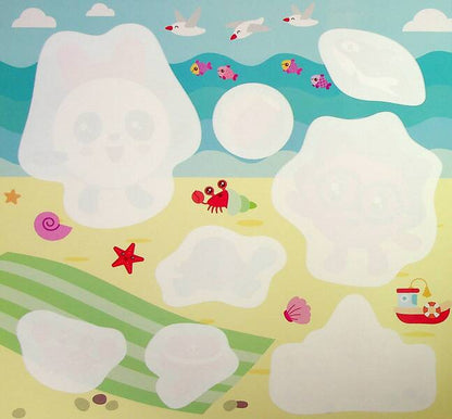 Small balls A trip to the sea. Reusable water coloring pages / Малюшарики. Поїздка на море. Багаторазові водяні розмальовки  9789669397898-3