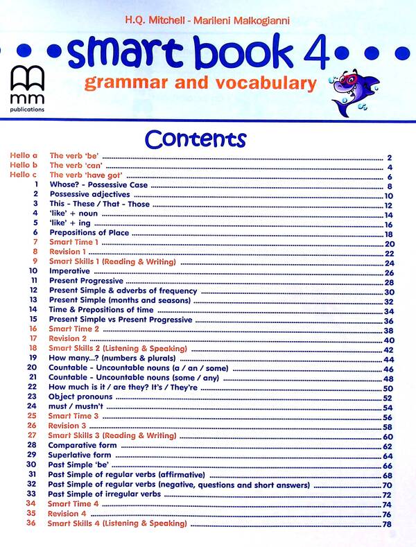 Smart Book for Ukraine. Grammar and vocabulary. NUS. 4 class. Student's Book SJ / Smart Book for Ukraine. Grammar and vocabulary. НУШ. 4 Class. Student's Book SJ Мариллени Малкогианни, Гарольд Квинтон Митчелл 9786180555479-3
