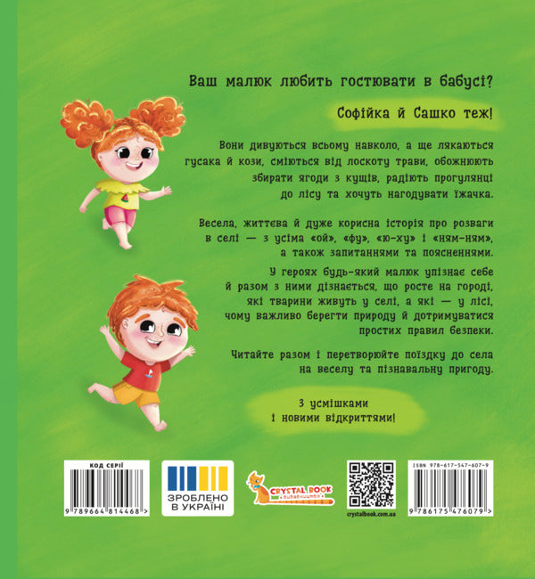 Sofiyka And Sashko. They Are Staying With Their Grandmother / Софійка та Сашко. Гостюють у бабусі Kateryna Stolyarenko / Катерина Столяренко 9786175476079-2