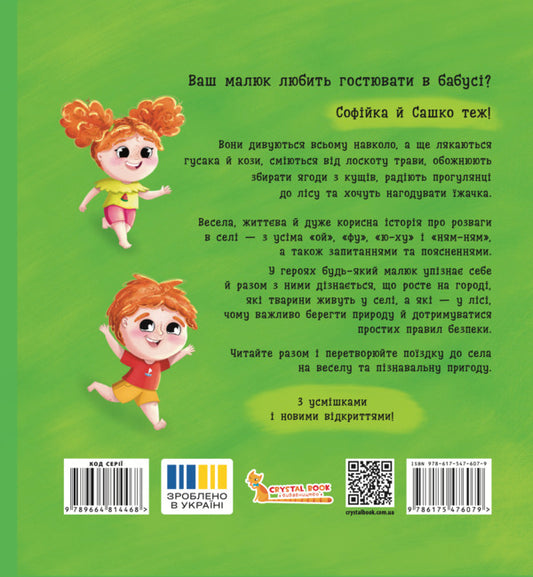 Sofiyka And Sashko. They Are Staying With Their Grandmother / Софійка та Сашко. Гостюють у бабусі Kateryna Stolyarenko / Катерина Столяренко 9786175476079-2