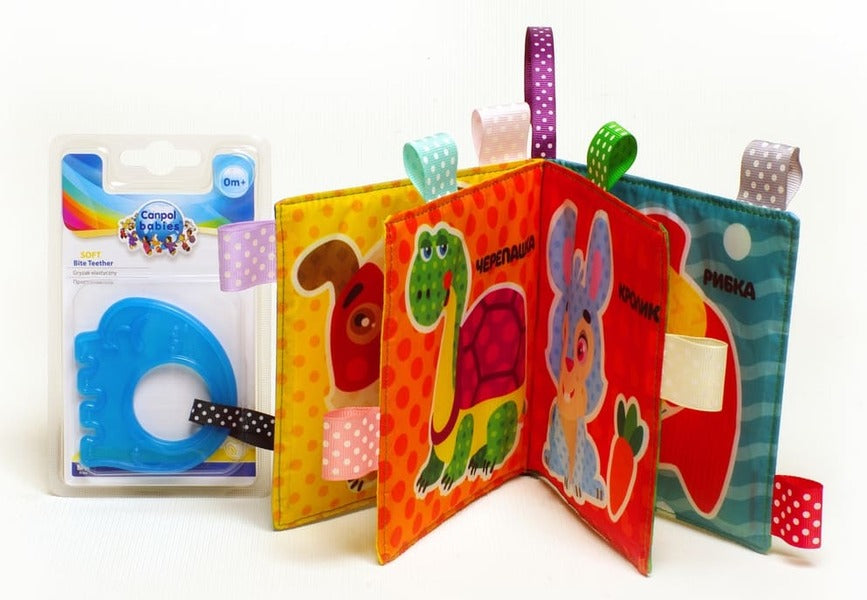 Soft book 'Cat' (+ teether) / М’яка книга 'Котик' (+ прорізувач)  9789664403785-3