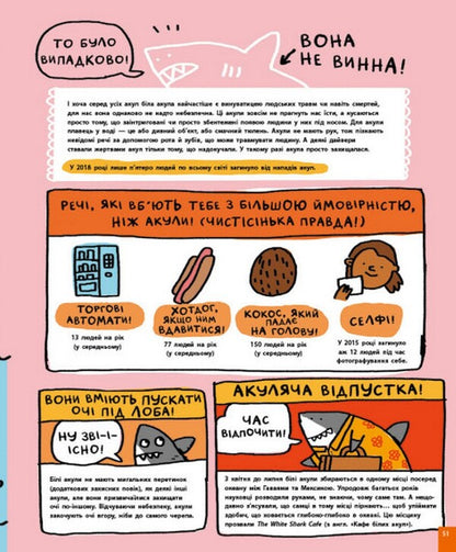 Something shocking about sharks and other underwater creatures! / Дещо потрясне про акул та інших підводних істот! Майкл Ловери 978-617-09-7707-6-5