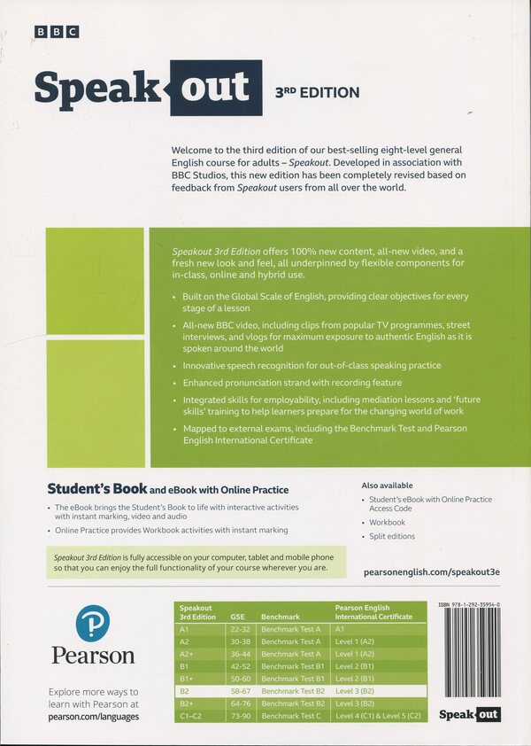 Speakout. B2 Student's Book and eBook with Online Practice / Speakout. B2 Student's Book and eBook with Online Practice Антония Клэр, Дж. Дж. Уилсон 9781292359540-2