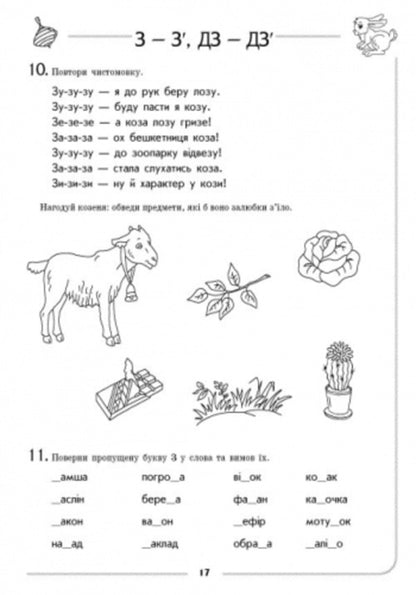 Speech Therapy Notebook Sound Z-Z, DZ-DZ - Логопедичний зошит Звук З-З, ДЗ-ДЗ Julia Turchyna - Юля Турчина 9786170921475-5